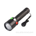 Lampu suluh LED White Red Green 6 LED